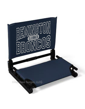 #A1720 Remington Broncos Stadium Chair - Standard Size