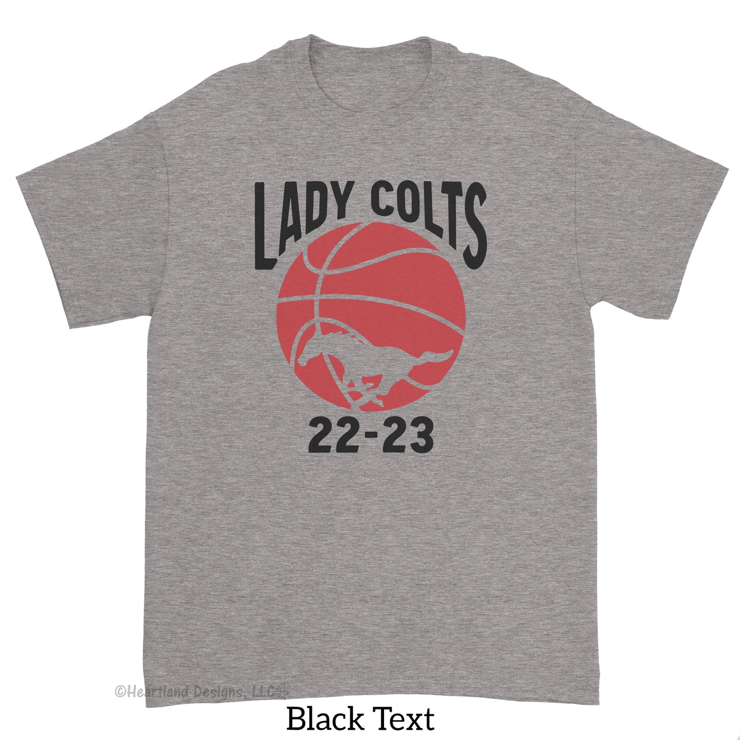 Camiseta de manga corta de baloncesto de las RMS Lady Colts