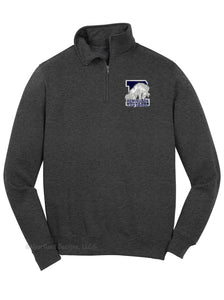 Remington Football Quarter Zip Sweatshirt with Embroidered Logo